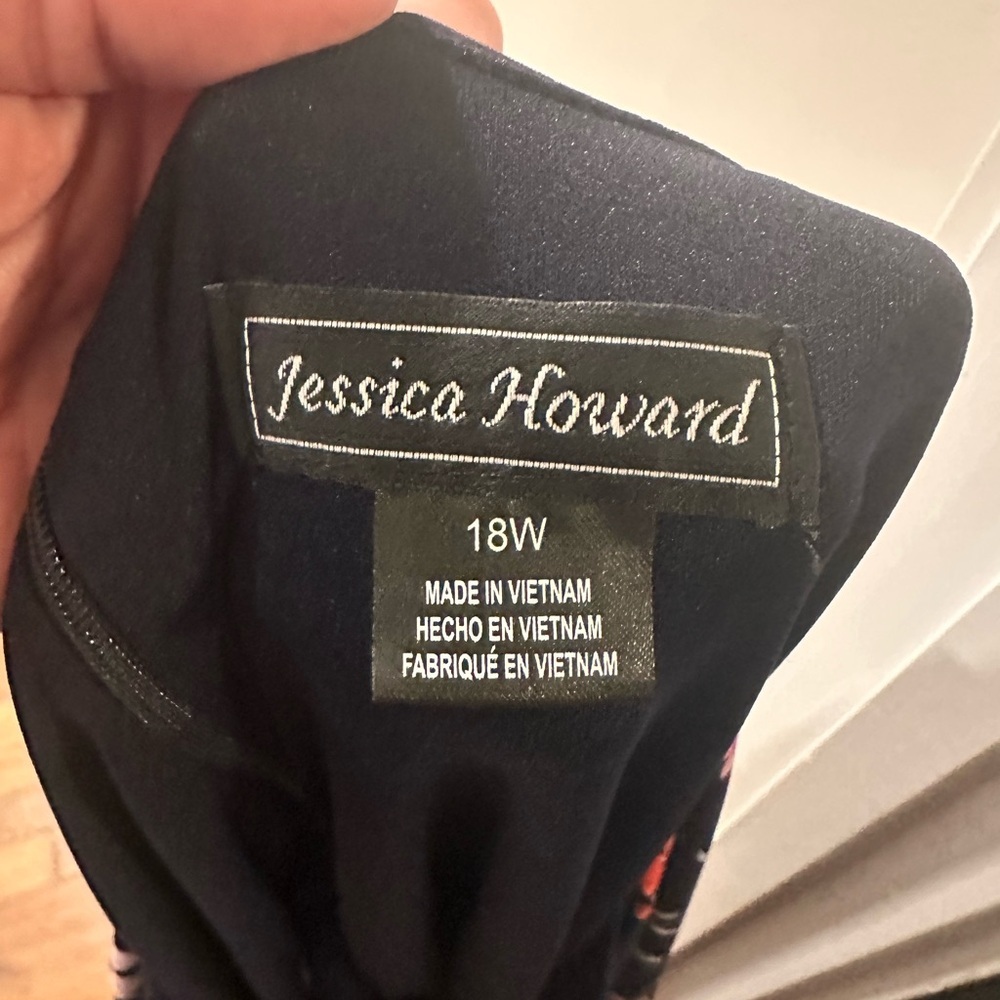 Jessica Howard Navy Professional Dress Size 18W - Picture 4 of 5